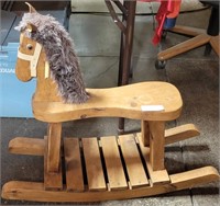 WOODEN ROCKING HORSE