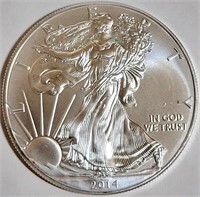 2014 - AMERICAN EAGLE 1oz SILVER DOLLAR (A)