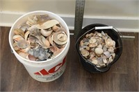 TWO BUCKETS OF SHELLS