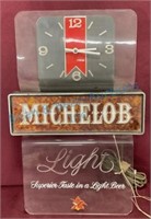 Vintage Michelob light clock