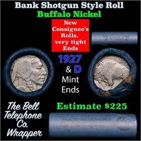 Buffalo Nickel Shotgun Roll in Old Bank Style 'Bel