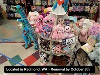 LOT, APPROX (128) ASSORTED TY STUFFED ANIMALS ON