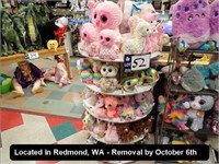 LOT, APPROX (100) ASSORTED TY STUFFED ANIMALS IN