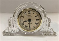 Lead Crystal Royal Gallery Quartz Clock