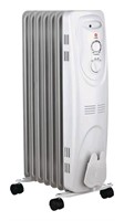 New NOMA Oil Filled Portable Radiator Heater w/Whe