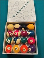 NEW SET OF POOL BALLS IN BOX