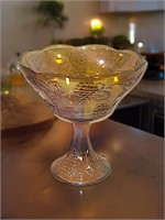 Harvest Gold Iridescent Carnival Glass Bowl