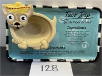 Chihuahua taco dip tray