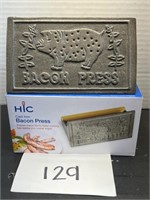 HIC cast iron bacon press