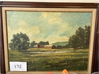 28x24 Murray Winters Barn Painting