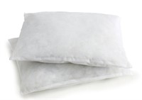 LOT OF 6 Large White disposable pillow
