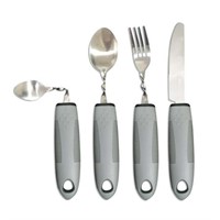 Extra Wide Handles Bendable Easy Grip Cutlery (4Pc