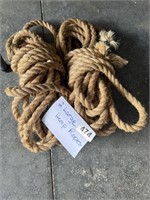 2 Large Hemp Ropes U238
