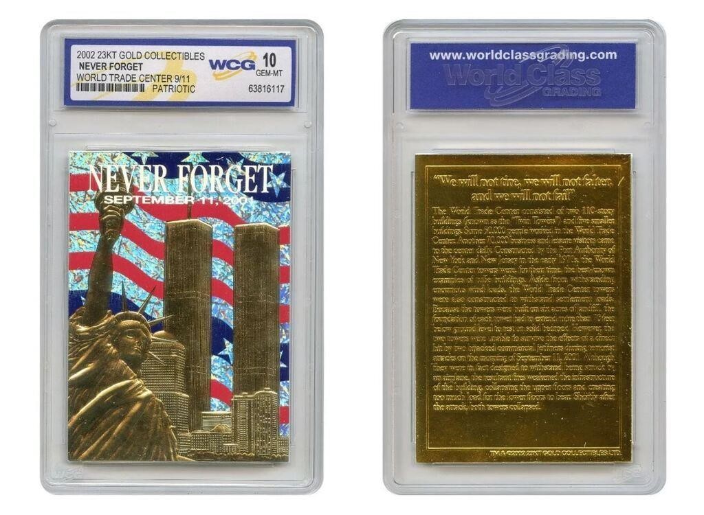2002 23k Gold Collectibles America's Heroes 9/11