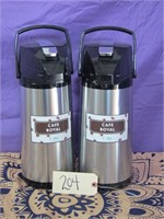 Qty 2 Airpot Coffee Server 3 Liter Stainless Steel