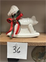 Vintage Porcelain Rocking Horse