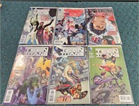 Lot of 6 Comic Books Teen Titans