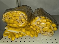 Lot of Yellow Rubber Gloves