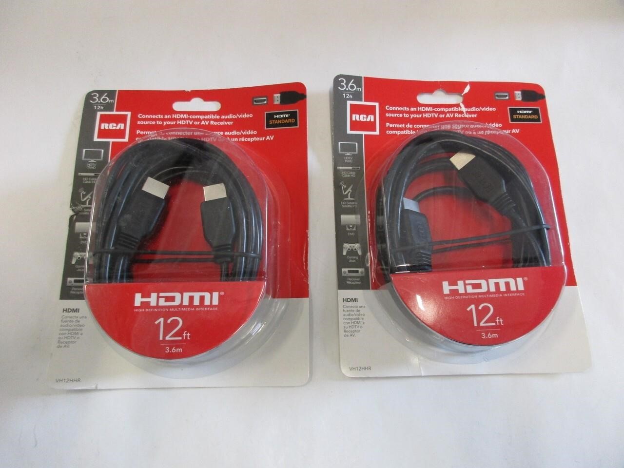 2 New RCA HDMI Cables