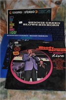 4 records. Woody Herman, Urbie,  Bennie Green