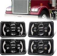 USED $150 4 PCS  4x6 Inch LED Headlights