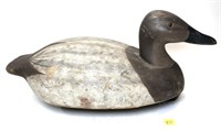 Ken Harris Carved wooden duck decoy,