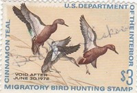 Department of the Interior Duck Hunting Stamp RW38