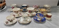 Tray Lot Of Assorted Tea Cups & Saucers