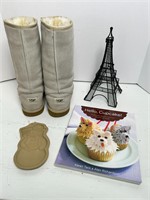 UGG BOOTS, EIFFLE TOWER, COOKIE MOLD, CUPCAKE BOOK