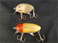 Vintage Wood Fishing Lures with Keels