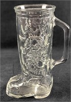 Anchor Hocking Glass Western Boot Beer Mug