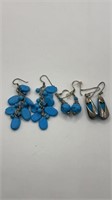 Sterling Turquoise Earrings