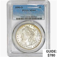 1890-O Morgan Silver Dollar PCGS MS64