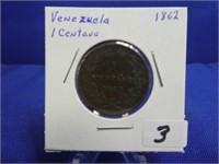 1862 Venezuela 1 Centavo