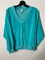 Vintage Velour Teal Sweatshirt