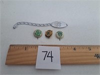 Vintage 4H Pins and Bracelet