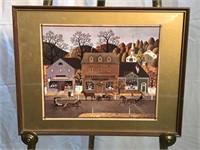 Charles Wysocki Framed "Valley Farm Street" Print