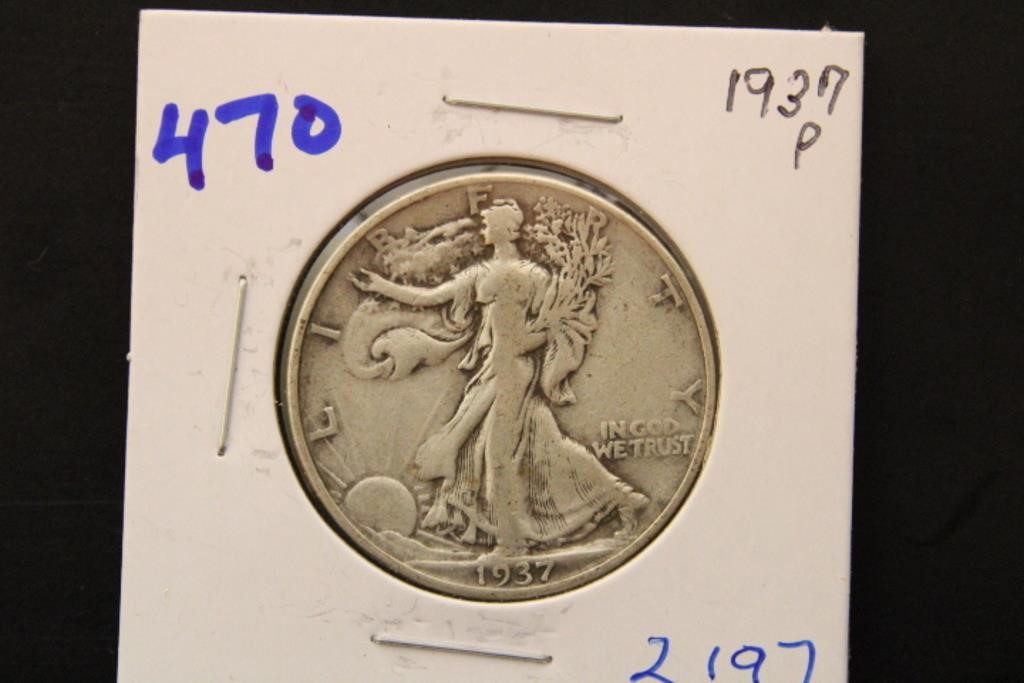 1937 P U.S. WALKING LIBERTY HALF DOLLAR