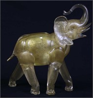 VINTAGE MURANO GLASS ELEPHANT