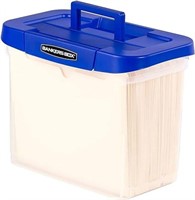 Bankers Box - Portable Plastic File Box