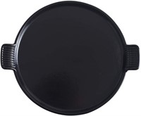 KVV Ceramic Pie Pan Black with 2 Handles