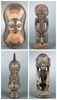 4 Congo style power figures. 20th century.