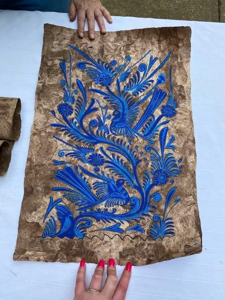 Mexican Handmade Paper Paintings