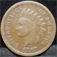 1867 Indian Head Cent