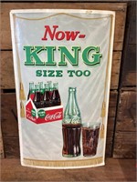 Original 1958 Coca Cola King Size Cardboard Advert
