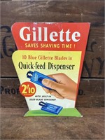 Original Gillette Cardboard Advertising