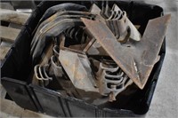 Tote of Cultivator Shovels & Spikes, Loc: *LYN