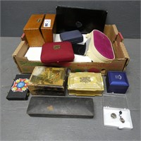 Empty Jewelry Boxes & Recipes Box