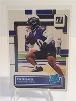 2022 Donruss Rated Rookie Tyler Badie RC