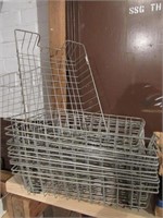 Metal Wire Paper Size Organizer Baskets
